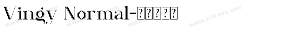 Vingy Normal字体转换